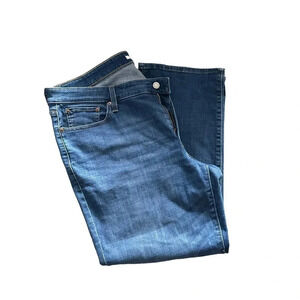 Levi Strauss & Co Women Blue Adjustable Waist Skinny Leg Boyfriend Jean Size 20W